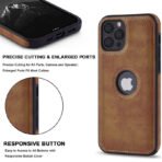 iPhone 12 Pro Case - Leather Case For iPhone 12 Pro - Logo View, Actual Stich Effect - High Quality Leather iPhone 12 Pro Case - Image 10