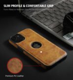 iPhone 12 Pro Case - Leather Case For iPhone 12 Pro - Logo View, Actual Stich Effect - High Quality Leather iPhone 12 Pro Case - Image 9