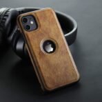 iPhone 12 Pro Case - Leather Case For iPhone 12 Pro - Logo View, Actual Stich Effect - High Quality Leather iPhone 12 Pro Case - Image 3